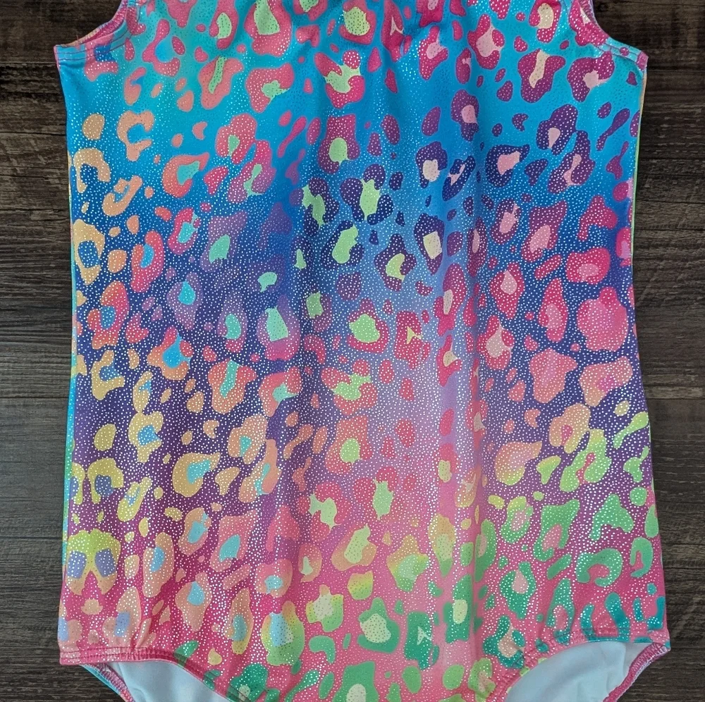 Rainbow Leopard Leotard